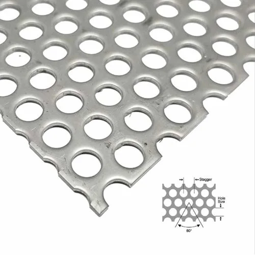 316L Round Sheet Stainless Steel Slotted Hole Perforated Plate