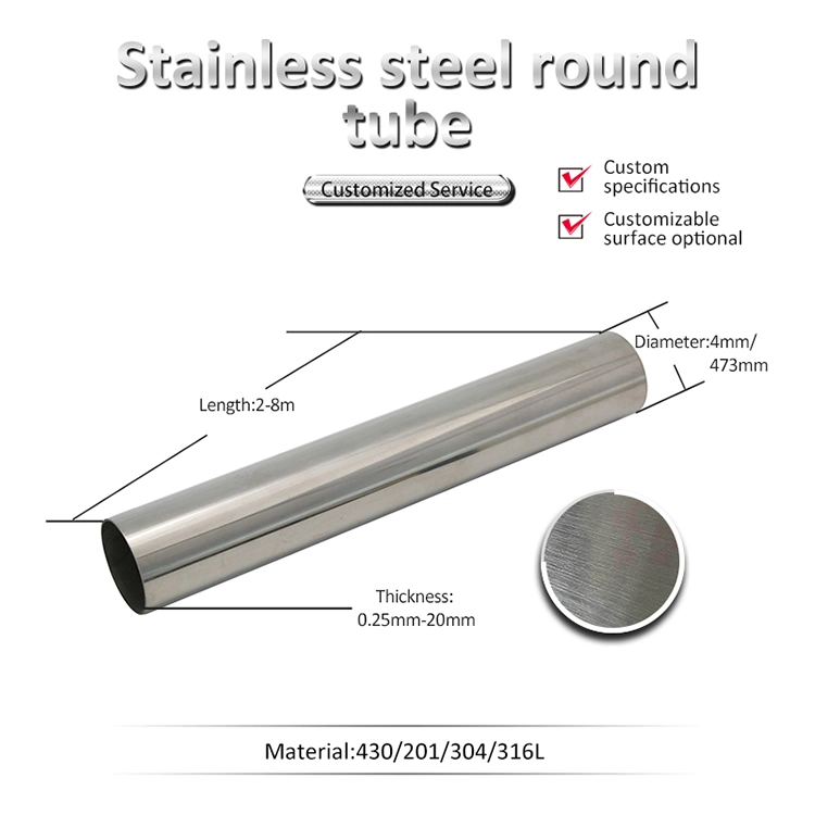 Customize Thicknesss and Od 50mm 6000 mm Length Welded Steel Tube