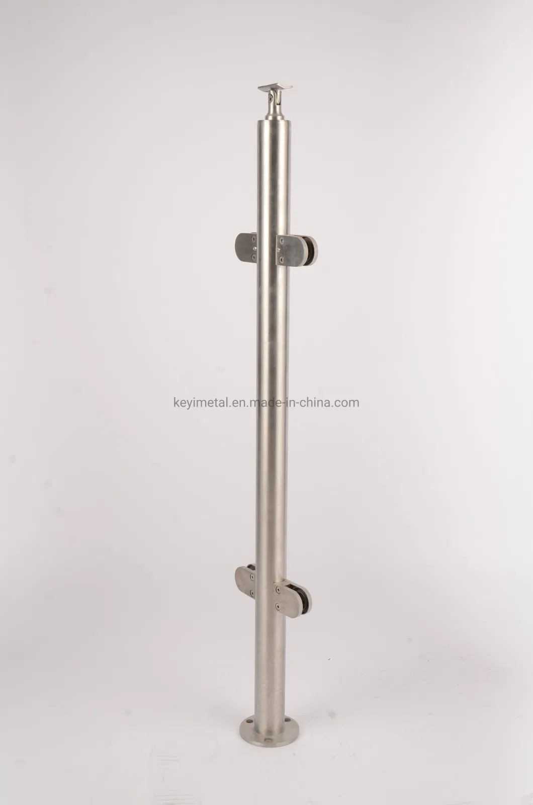 Keyi Metal Ky-298 Round Stainless Steel Balustrade Post for Glass Balustrade System