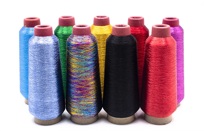 Factory Lurex Bright Color Gold Sliver Yarn Metallic Embroidery Yarn Metallic Thread