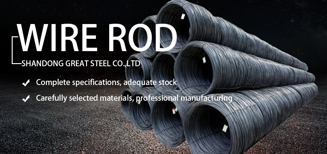 5.5mm 6mm Q195 A36 A106 High Carbon Steel Wire Rod