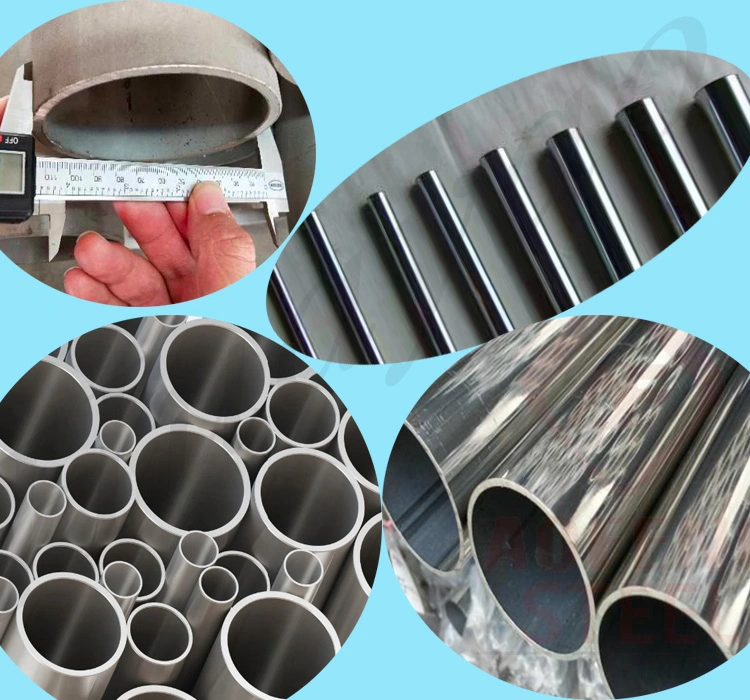 AISI ASTM 201 304 316 Polished Round Stainless Steel Pipe Tube