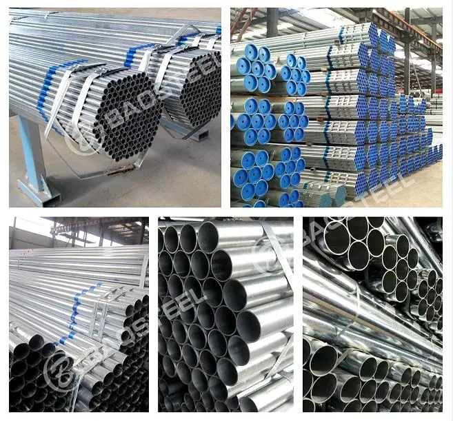 S250gd Galvanized Round Tube 10.3mm 610mm Od Galvanized Round Steel Pipe