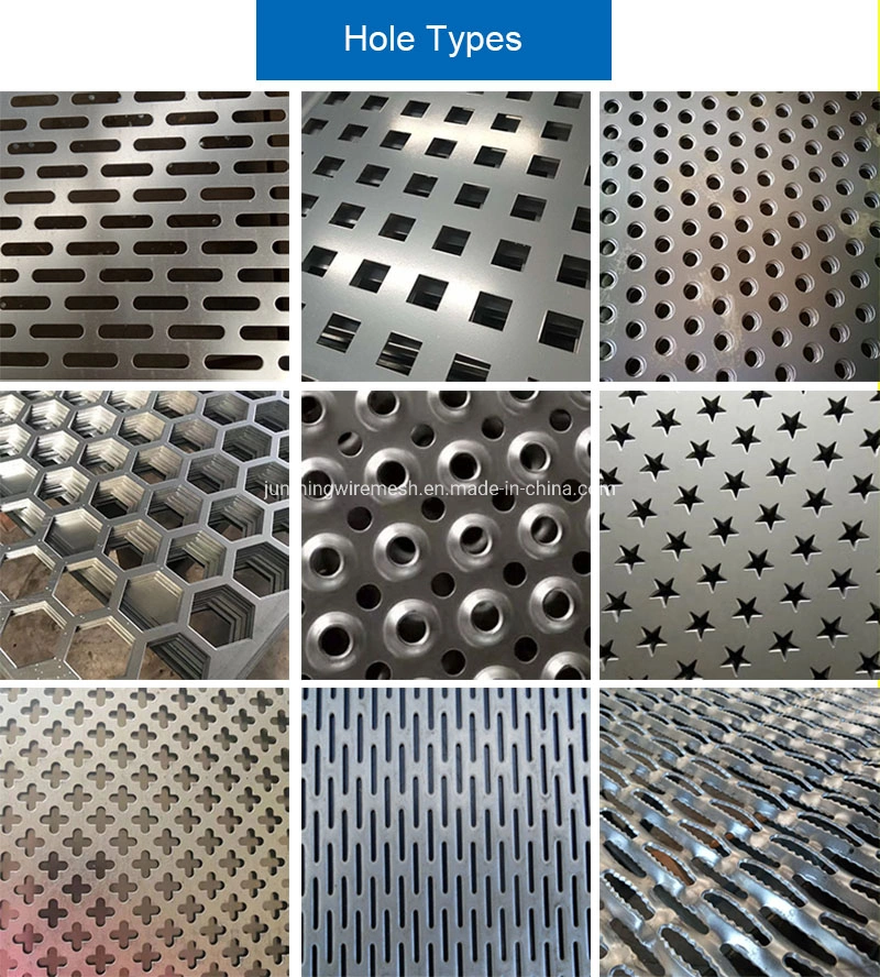 Round Hole Straight Perforated Metal Panel