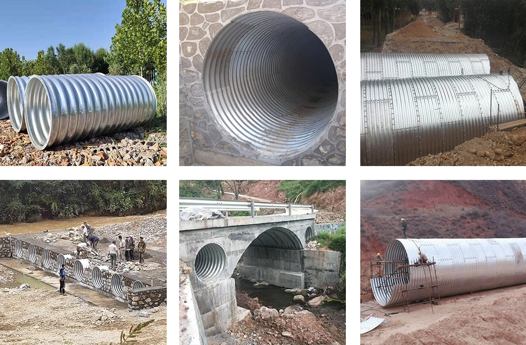 Nestable Semicircular Corrugated Metal Pipe Used in Storm Sewers and Culvert