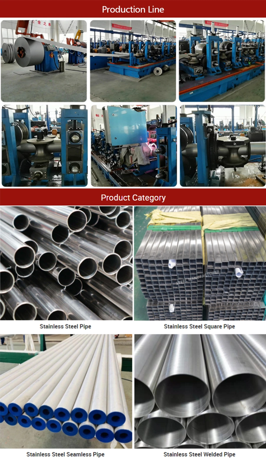 AISI ASTM A554 A312 A270 Ss 201 304 304L 309S 316 316L Mirror Polished Tube Square Round Seamless Welded Stainless Steel Pipe