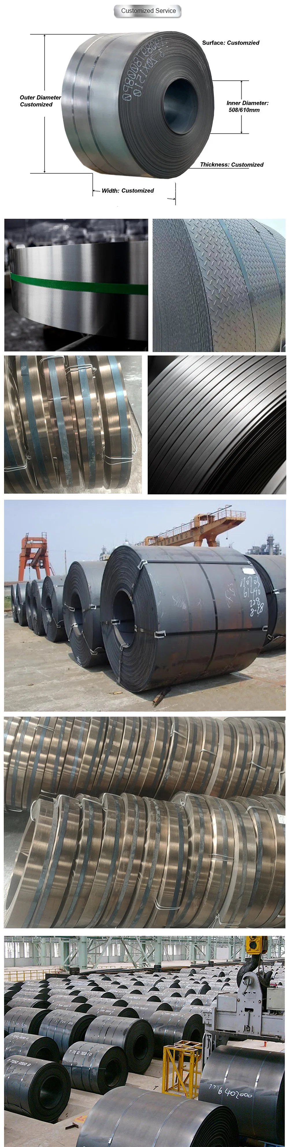 Carbon Steel Hot Rolled Cold Rolled Coil / Strip/ Sheet