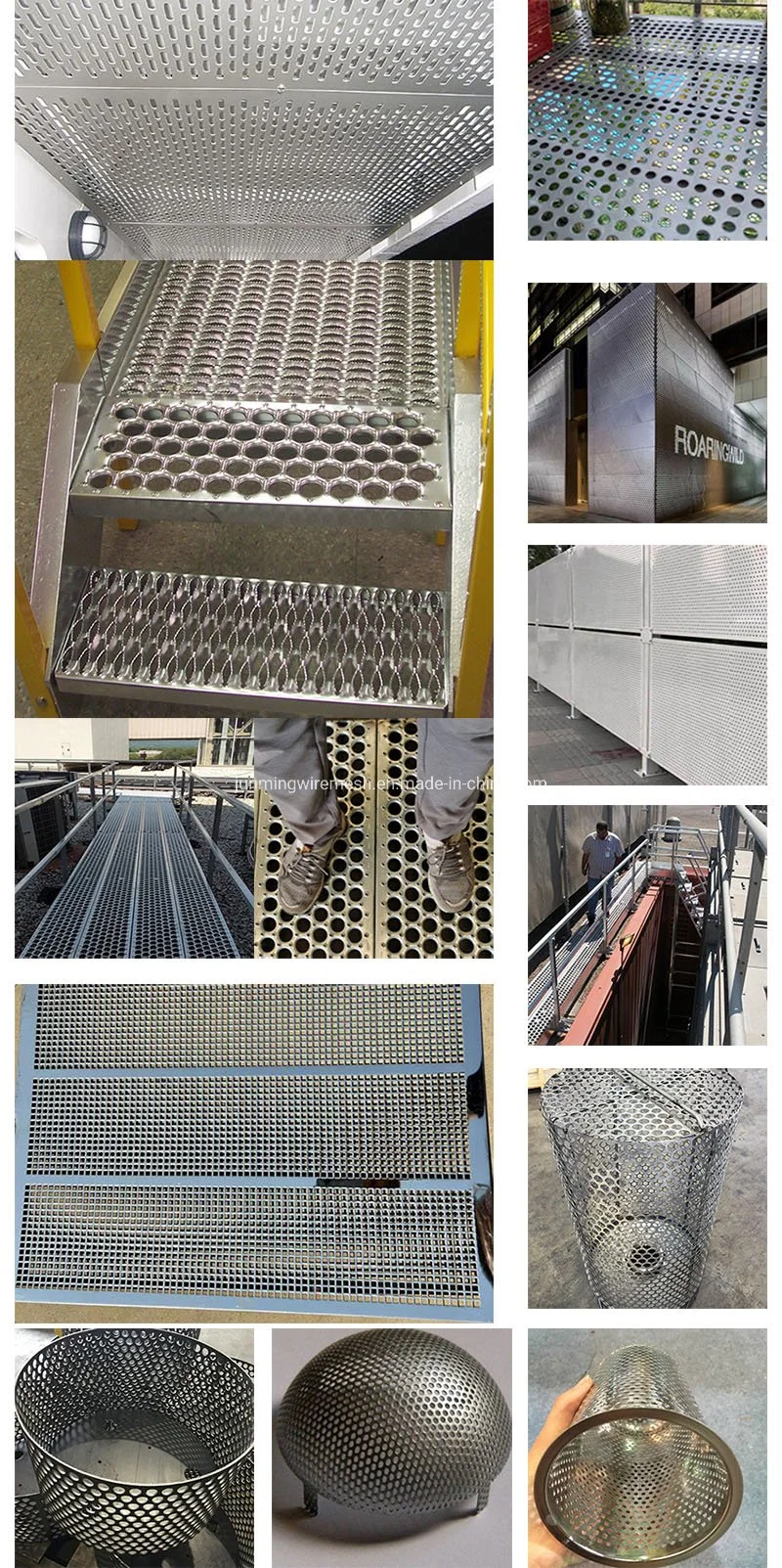 Round Hole Straight Perforated Metal Panel