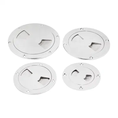Pannello di accesso da 3/4/5/6&quot; per imbarcazioni marine, in acciaio inox 316 piattaforma rotonda per battelli in kayak