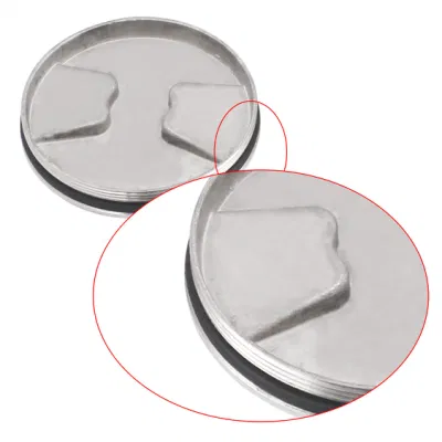 Pannello di accesso da 3/4/5/6&quot; per imbarcazioni marine, in acciaio inox 316 piattaforma rotonda per battelli in kayak