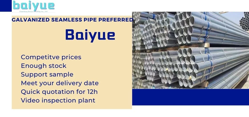 ASTM A865 JIS DIN1629/2448 Hot DIP Pipe Products Galvanized Carbon Steel Gi Tube Seamless Round Black Steel Pipe Structural Pipe Hollow Section Tube