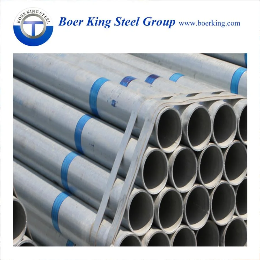 ASTM A53 Hot Rolled Mild Carbon Steel Zinc Coated 7 Inch ERW Welded Galvanized Steel Pipe and Tubes