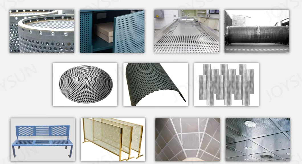 Stainless Steel Round Hole Perforated Sheet Metal with Bent Edges