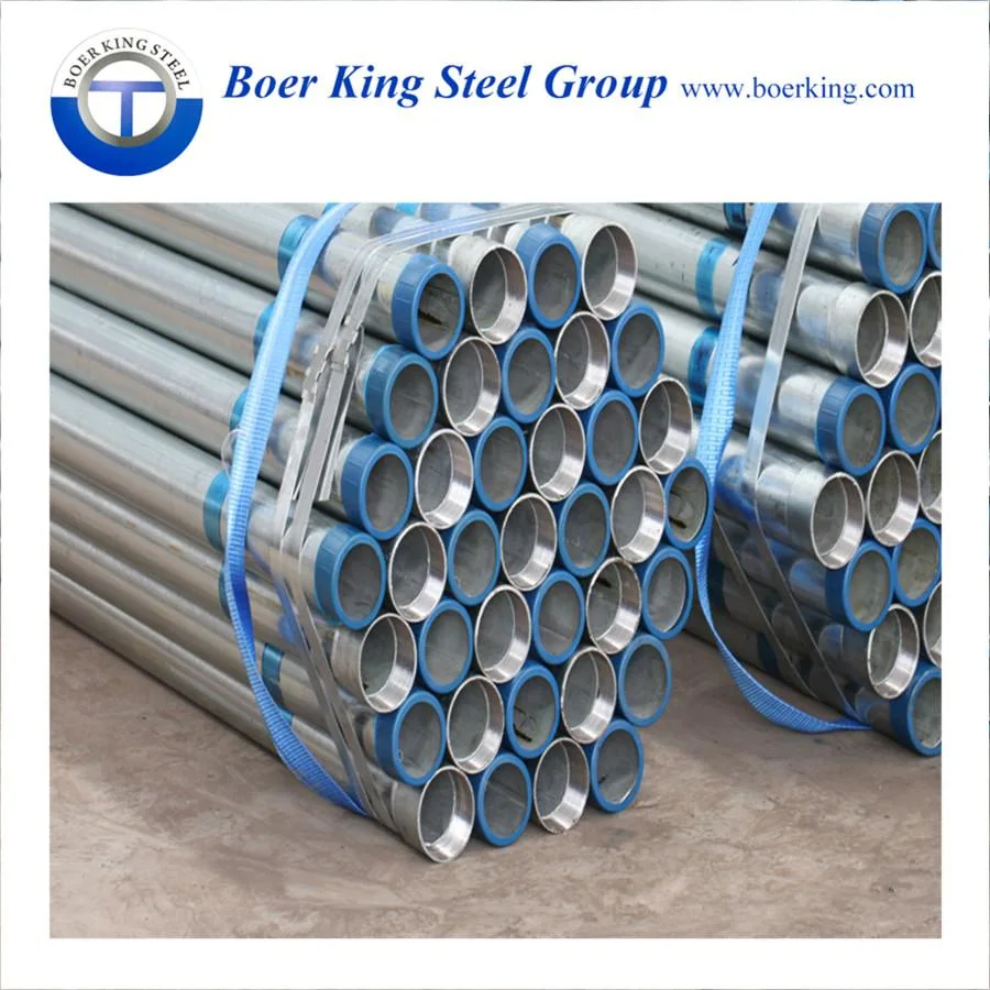 ASTM A53 Hot Rolled Mild Carbon Steel Zinc Coated 7 Inch ERW Welded Galvanized Steel Pipe and Tubes