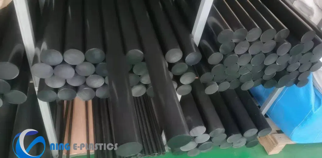 PA6 HDPE Nylon Rod Polytetrafluoroethylene Round Bars Insulation Bronze Carbon Fiberglass Filled PTFE Rods