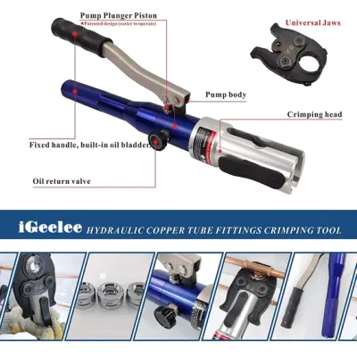 Hydraulic Copper Pipe Crimping Tool Ht-1950 for Plumbing System