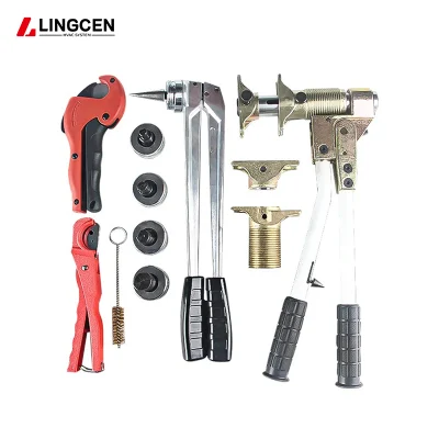  Under Floor Heating Pex Hydraulic Clamping Tool Kit Brass Sliding Pipe Press Fitting Tool