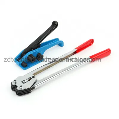 Zdpack Manual Hand Plastic Banding Crimping Strapping Bander Tool for Polyester Pet Strap