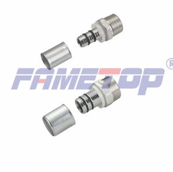 F5 Brass Press Fitting for Pex-Al-Pex Composite Pipes (PAP) with Ce ISO Certification