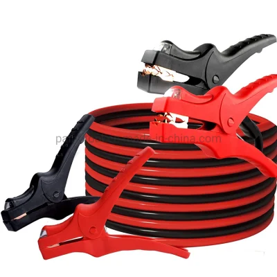 Auto Emergency Tool 12 Feet Car Plastic Clamps Battery Jumper Cables with LED Light