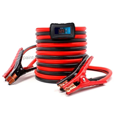 U L Test Portable Medium Duty Clamp Car Emergency Tools 16 Feet Battery Jump Cable with Reverse Polarity Protector