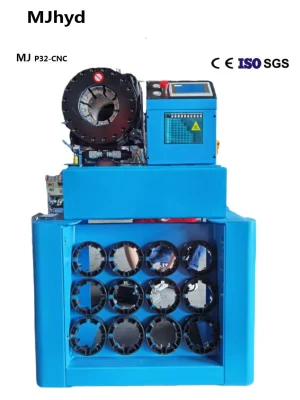  China Direct Factory Pipe Press Fitting Machine CNC Automatic P32 Hose Crimper Crimping Machine Hydraulic Hose Cirmper Machine Crimping with Quick Change Tool