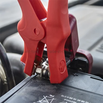 Auto Emergency Tool 12 Feet Car Plastic Clamps Battery Jumper Cables with LED Light