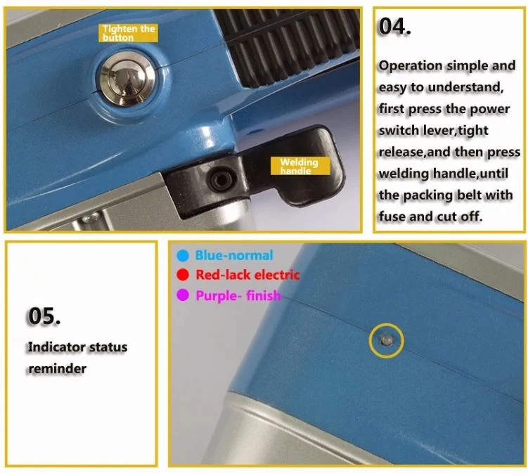 China Manufacturer Direct Sales Battery Powered Strapping Tool for Pet/PP Straps