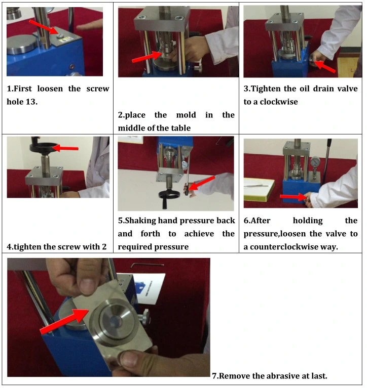 Laboratory Small Desktop Electric Hydraulic Press for Powder