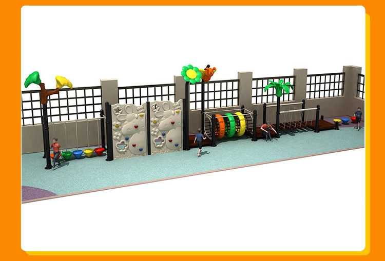 Outdoor Playground Kids Play Set Climbing Rope Net Bridge Plastic Slide