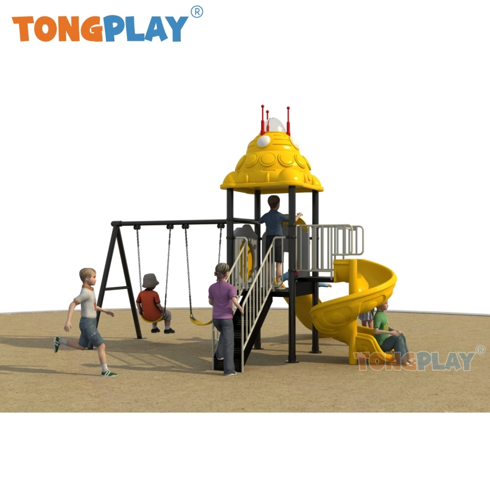 Battlestar Series Outdoor Playground Kids Park Plastic Equipment 2023 Flash Slide