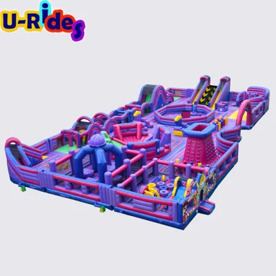 Parque infantil inflable gigante saltando tierra de rebote Inflatable parque de trampolín para Uso en interiores y exteriores