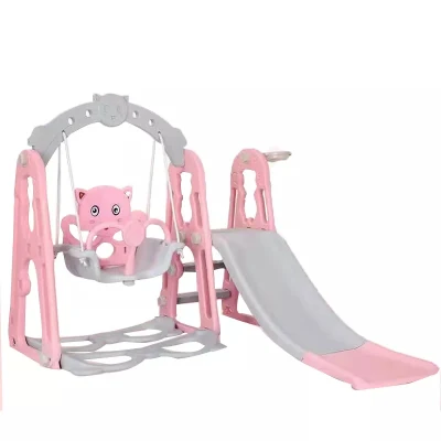 El bastidor de escalada multifuncional de los niños de la casa de juegos interior bebé Sala de Juegos Juegos de oscilación de plástico y toboganes para niños juguetes deslizante