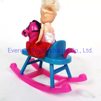  Accesorio de muñeca de juguete de plástico Caballito para Mini Doll