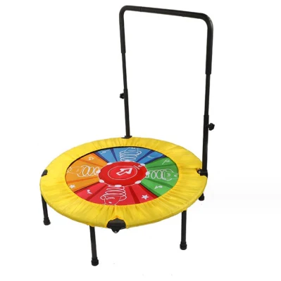  Trampolín para niños pequeños o adultos con asa, funda de seguridad acolchada -trampolín de servicio pesado Trampolina interior para niños pequeños
