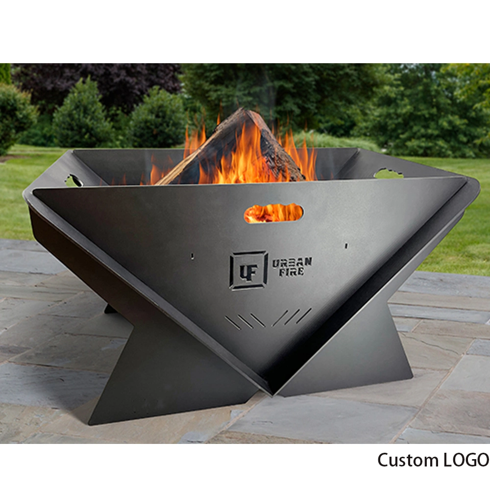 Outdoor Living Peak 16-in W Black Steel Wood-Burning Fire Pit