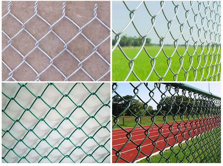 Cheap Galvanized Diamond Wire Netting PVC Chain Link Fence for Seaside Fence