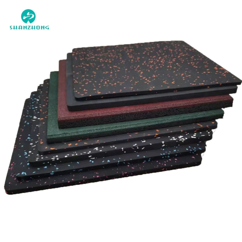 Wholesale 25mm Thickness Rubber Playground Flooring Sheet Rubber Gym Floor Mats Safe Protection