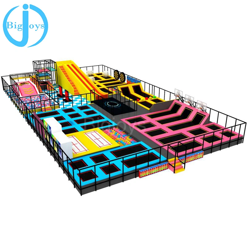 Indoor Trampoline Park with Basketball, Foam Pit, Factory Price Amusement Equipment