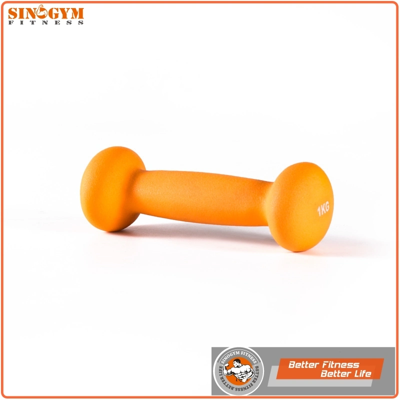 Neoprene Coated Straight Handle Oval End Dumbbell