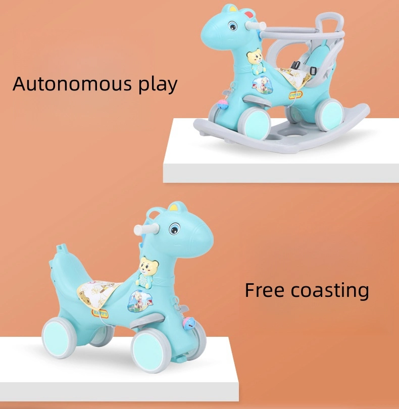 Cute Animal Lovely Indoor Plastic Kids Rocking Horse