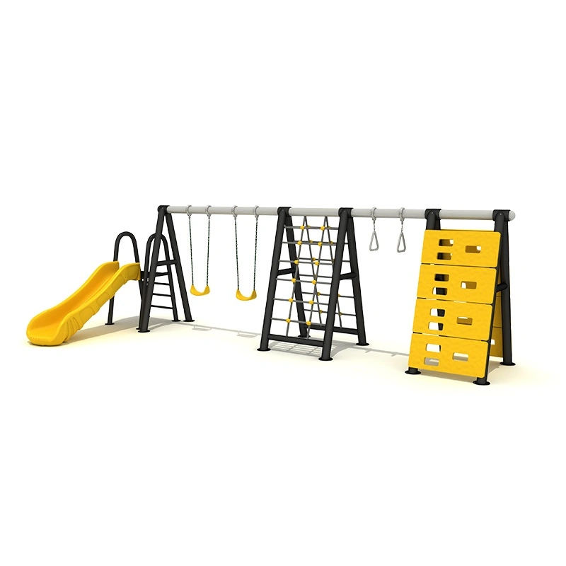 Plastic Backyard Playground Equipment Outdoor Kids Slide and Swing