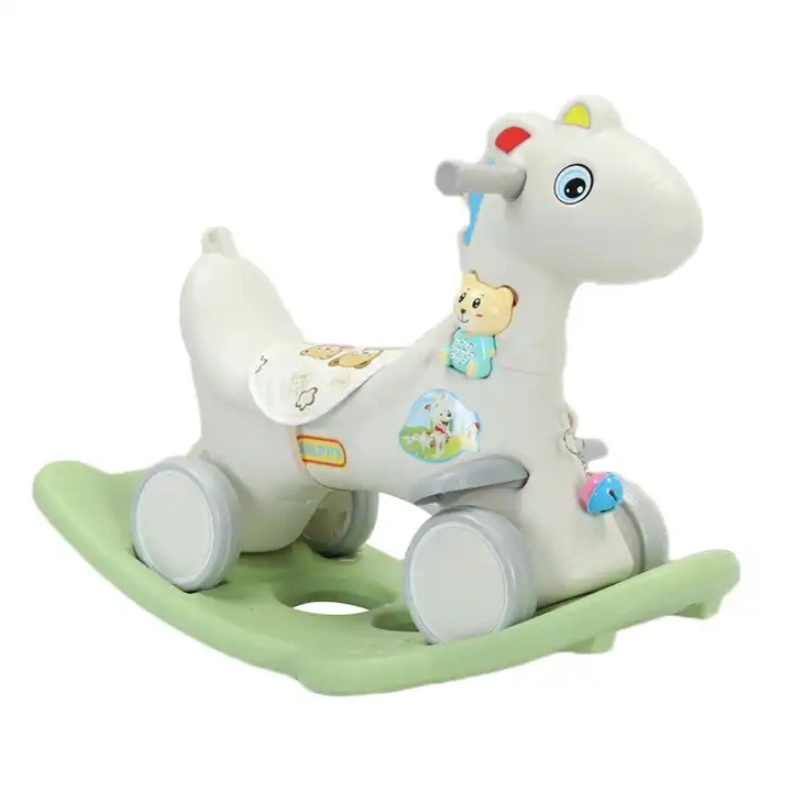 Cheap Children Cartoon 1-4 Years Old Toys Indoor Playground Animal Plastic Rocking Horse