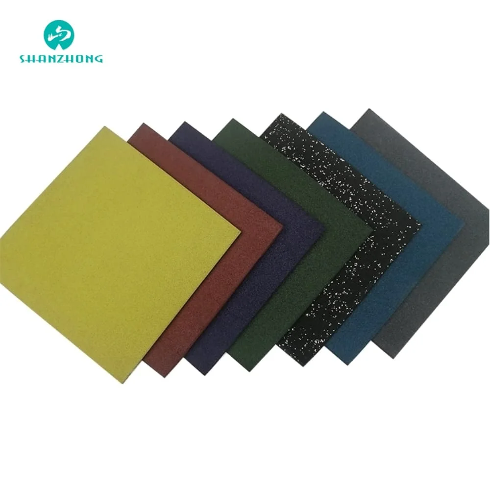 High Quality Floor Shock Resistant Noise Insulation Gym Rubber Floor Tiles Rubber Mat for Playground