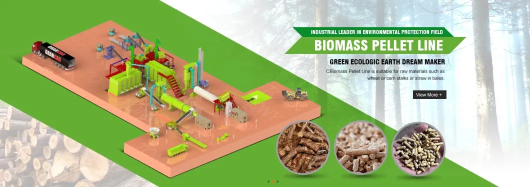 China Wood Sawdust Biomass Rice Husk 5-6t/H Wood Pellet Making Machine Line