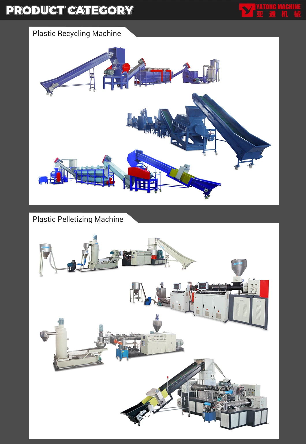 Yatong High Speed PVC PP PE Pet Waste Plastic Scraps Pellet Pulverizer Milling Grinding Machine