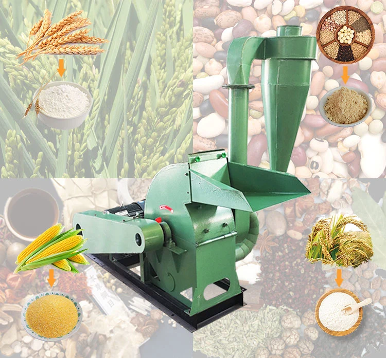 Diesel Engine Electric Motor Used Hammer Mill Corn Crusher Machine