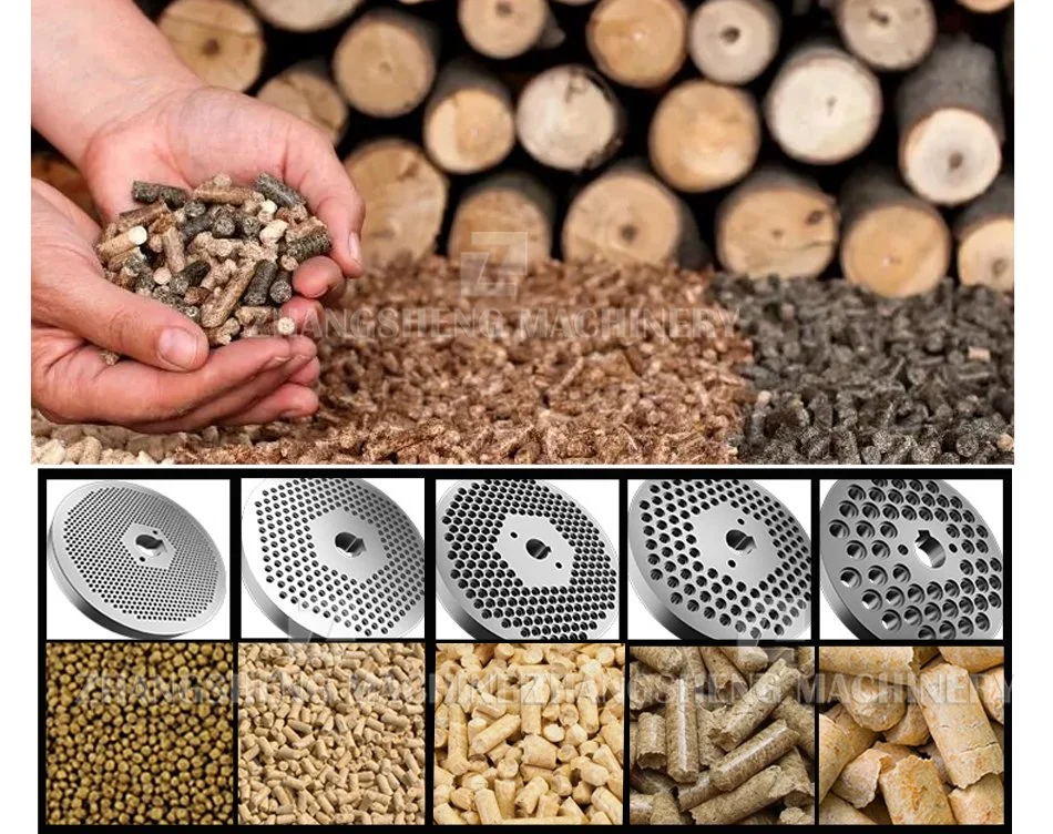 Factory Supply High Output Electric Biomass Wood Flat Die Feed Pellet Mill