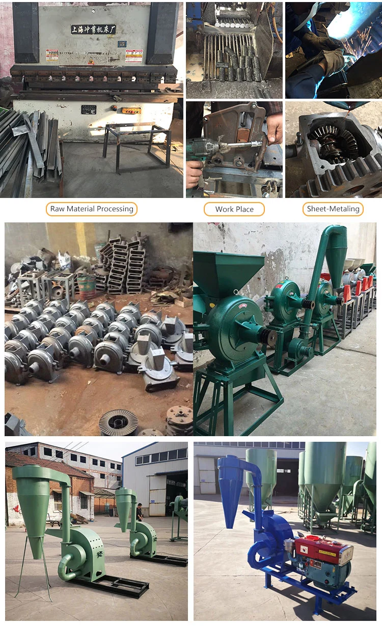 Diesel Engine Electric Motor Used Hammer Mill Corn Crusher Machine