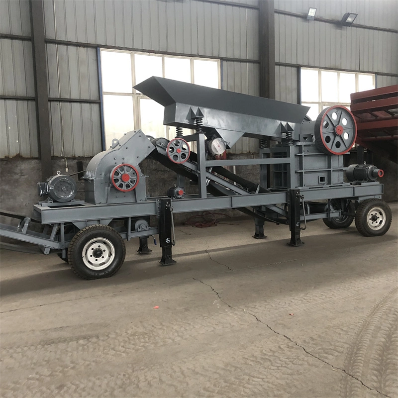 Mobile Stone Crusher Hammer Mill 50 to 60tph Good Design